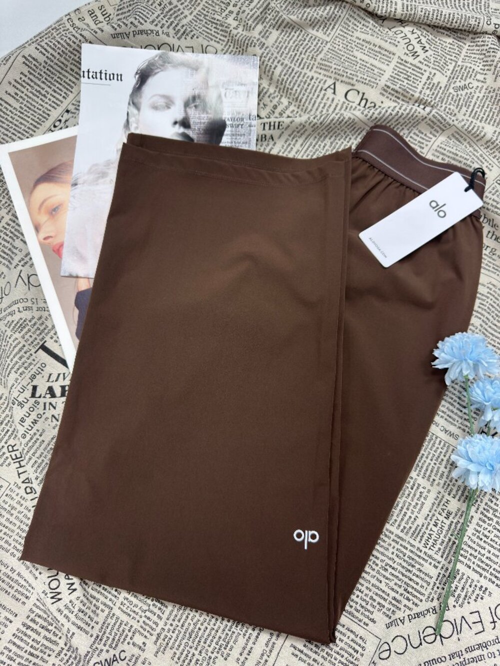 🧺🤎ALO Yoga Suit Up Trouser Coffee Brown (Regular)Athleisure Pants - Picture 5 of 11
